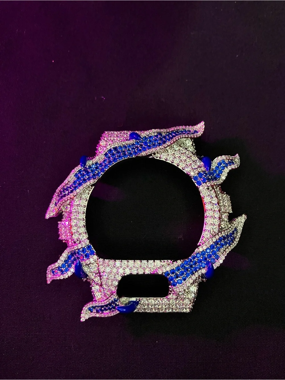 G Shock Moissanite Iced Out Bezel DW-6900